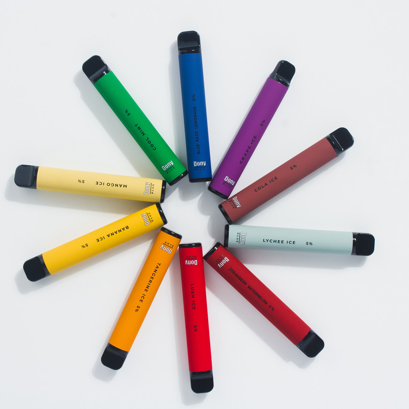 Dony ECO más sabores de encargo disponibles de la batería 15 de los cigarrillos 550mAh del vapor de 800puffs 3.2ml