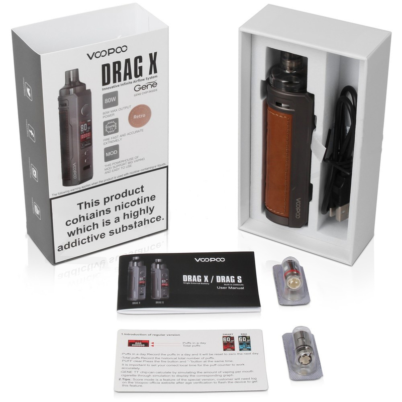 Voopoo arrastra la batería 80w de los equipos 4.5ml Vinci Coil Single 18650 del arrancador del cigarrillo de la MOD E de X 18650