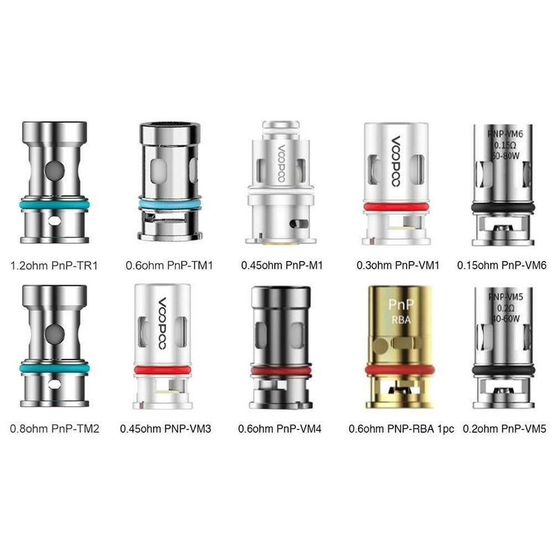 Bobina 5pcs de Voopoo Vinci Vape Coil Replacement Pnp Vinci Drag Pod Mod Mesh cada paquete