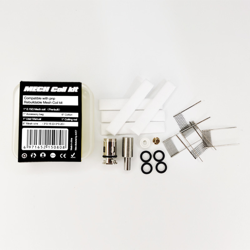 6 en accesorios de 1 reemplazo de Voopoo Mesh Coil Kit Vape Coil empaquete 28g
