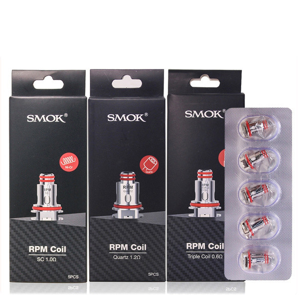 La bobina Smok 0.6ohm de la RPM 0.4ohm Vape triplica 1,0 el cuarzo Vape Mesh Coil Replacement del Sc 1.2ohm del ohmio