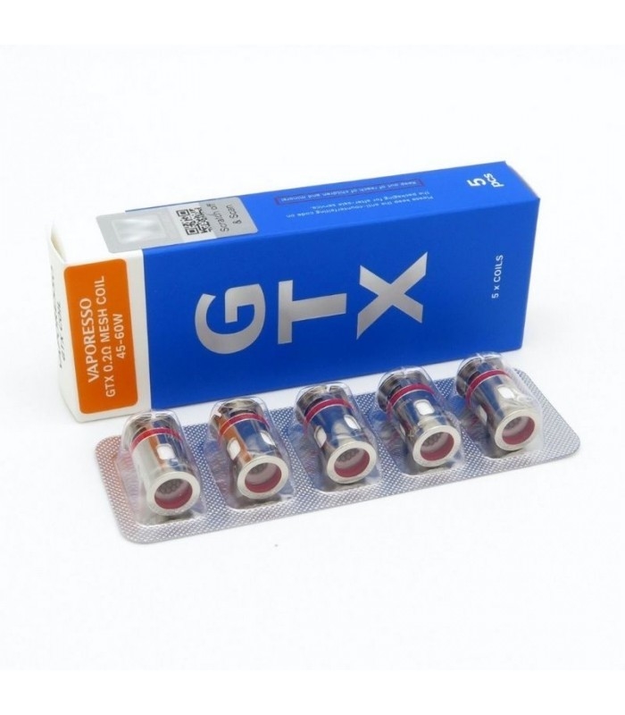 Base Vape Mesh Coil Replacement 35g de la blanco Pm80 Gtx de la bobina 5pcs de Vaporesso Gtx
