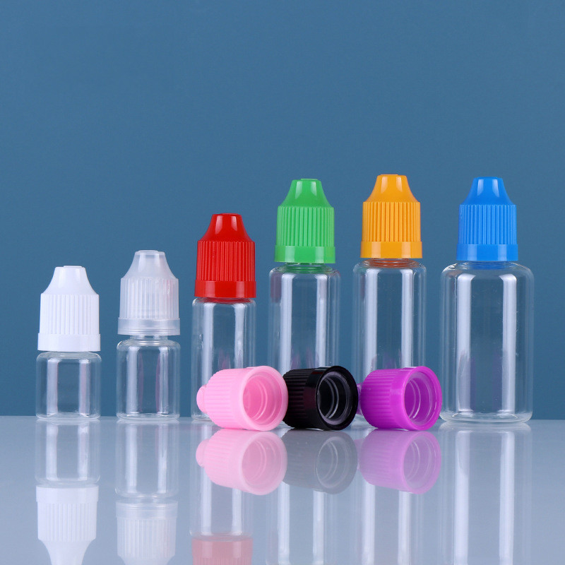 Botella vacía plástica del ANIMAL DOMÉSTICO V3 Ejuice de la FCC que fuma el tapón de tuerca colorido de la botella clara líquida de E