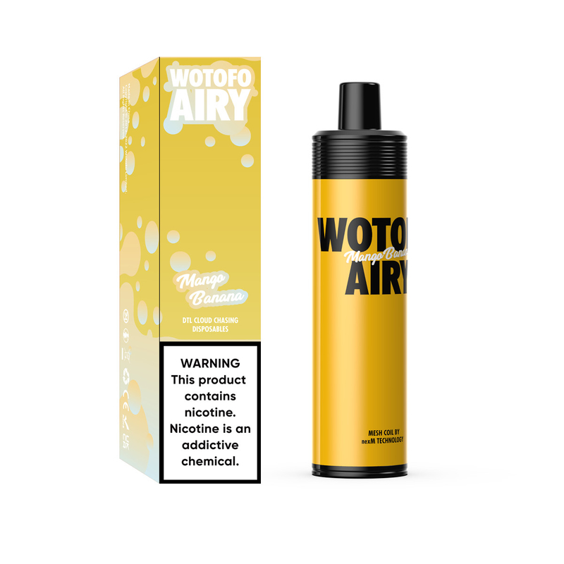 Recargable 1000 soplos desechables Vape Pod Device Kit Wotofo Airy Portable Pod Vape