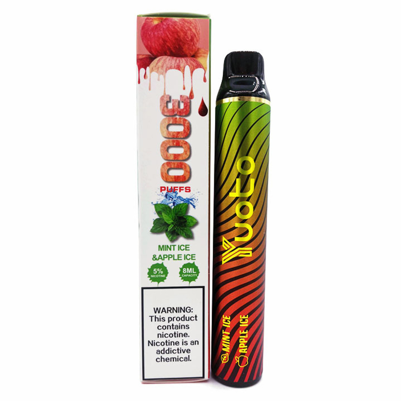 La vaina condimentada disponible Vapes 3000 sopla interruptor dual de Yuoto del sabor de 1650mah 8ml
