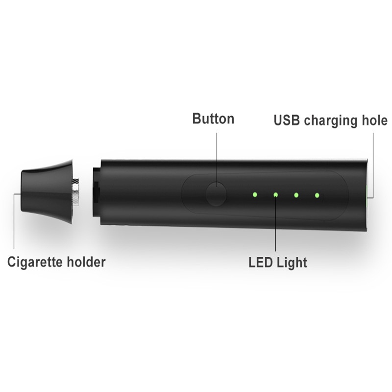 Caja de regalo Herb Vaporizer Hugo Vapor Delta seco que seca el equipo 2200mah del vaporizador