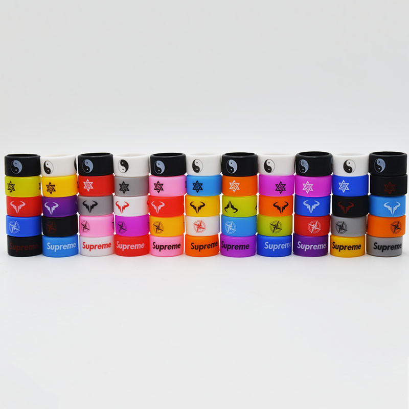 Silicón de goma colorido Ring Band Superman Flash Captain de Vape