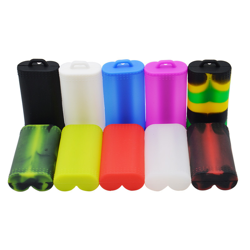 Dos batería colorida del silicón 18650 E Vape de la caja líquida protectora de la vaina de la cubierta de batería