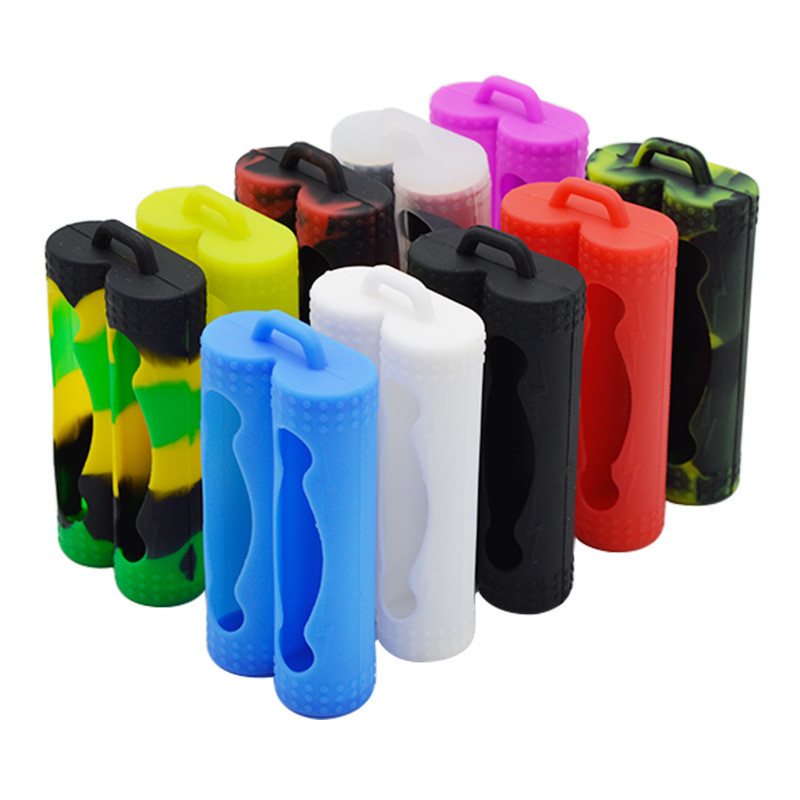 Dos batería colorida del silicón 18650 E Vape de la caja líquida protectora de la vaina de la cubierta de batería