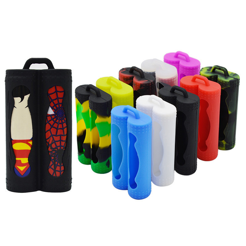 Dos batería colorida del silicón 18650 E Vape de la caja líquida protectora de la vaina de la cubierta de batería