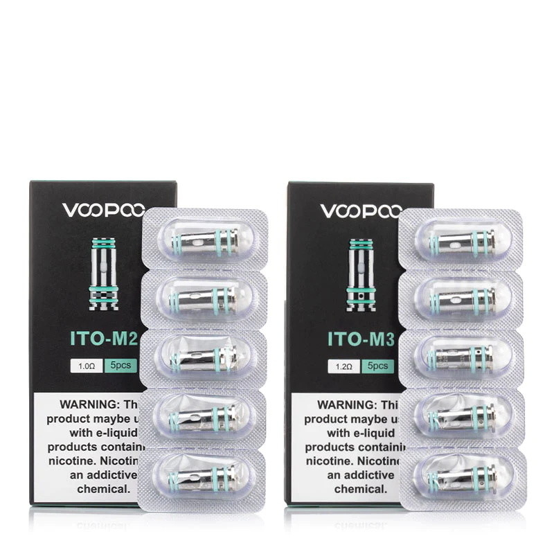 Reemplazo de la bobina de Voopoo ITO Coil 5pcs M0 M2 M3 Vape para 20 dóricos/fricción Q