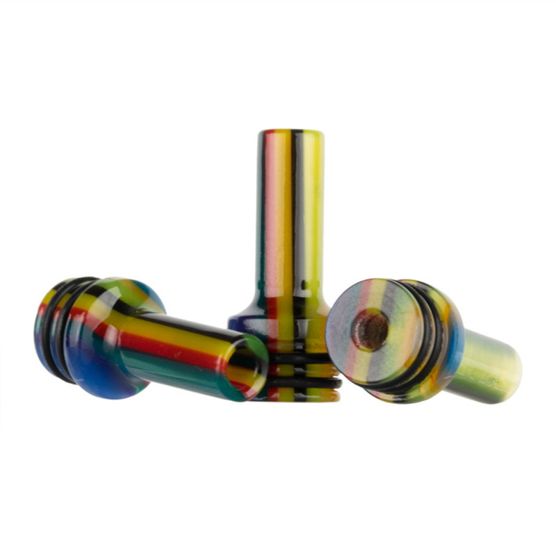 Extremidades de encargo del goteo de la MTL Vape del arco iris 510 de la resina AS285 para Vape Pen Atomizer Cartridges