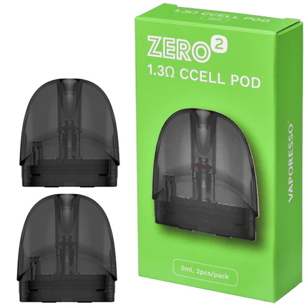 Vaporesso pone a cero el cartucho vacío 2pcs 1.3ohm Ccell (1.0ohm Mesh Pods) de la vaina de 2 Vape