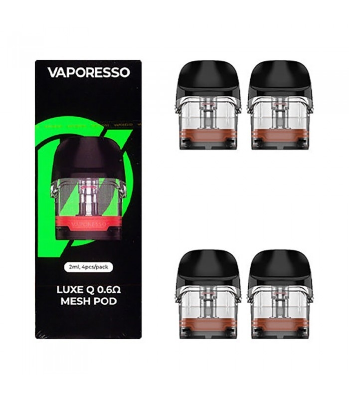 Cartuchos vacíos de lujo 2ml 0.6ohm 1.0ohm 4pcs de la vaina de Vaporesso QS para el equipo de lujo/de QS equipo de lujo de Q
