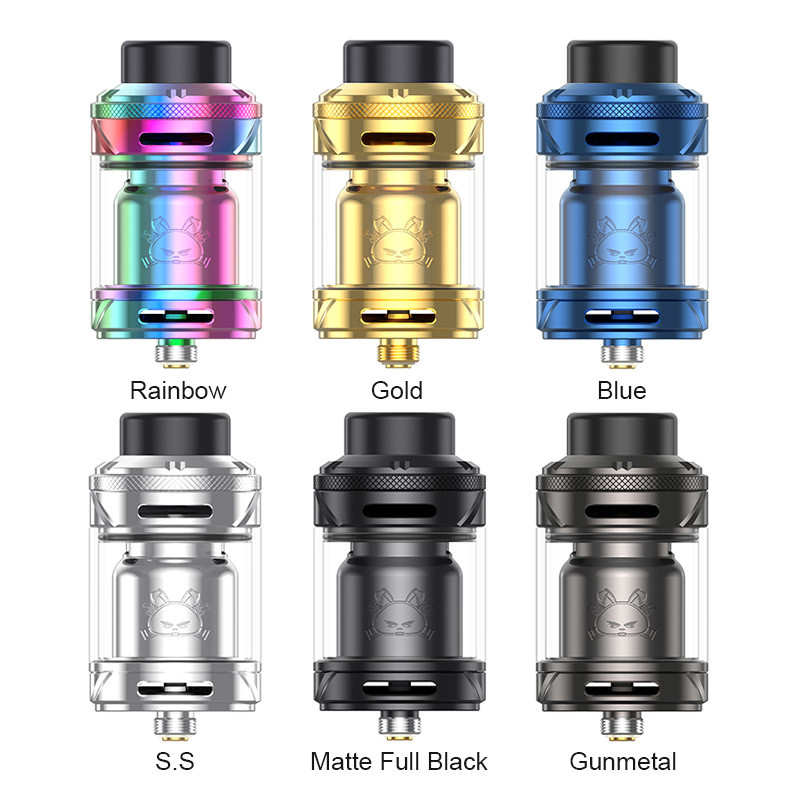 Hellvape Conejo Gordo 2 RTA 6.5 ml / 4 ml / 2 ml Contenedores de flujo de aire personalizados de doble bobina RTA