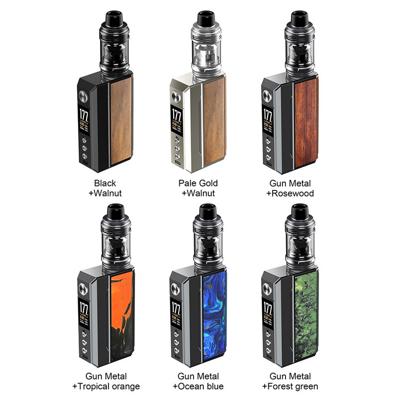 Voopoo Drag 4 Kit 177w 4ml 5.5ml para todas las bobinas de Pnp Uforce-L Tank Dual 18650 Batería de caja de kits