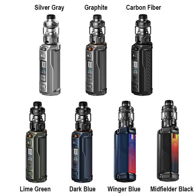Voopoo Argus XT 100W Mod Kit 6.5ml Adaptado para el tanque de Matt 18650/21700 batería