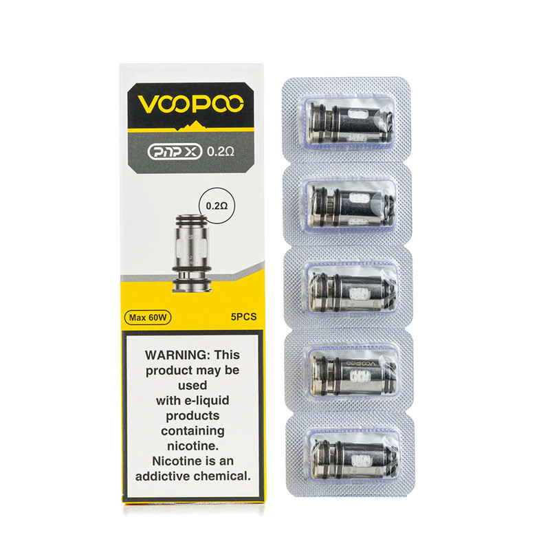 Voopoo PnP X Replacement Coil 5pcs / paquete para el kit Argus Pro 2 / Drag 5 Kit / Uforce-X Tanque / Doric 60 Pro