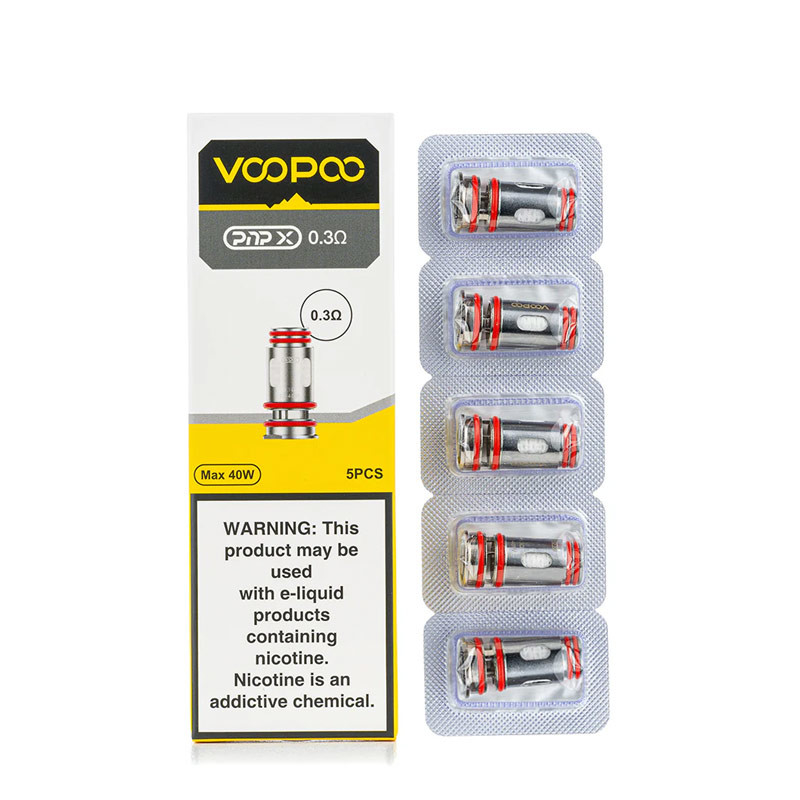 Voopoo PnP X Replacement Coil 5pcs / paquete para el kit Argus Pro 2 / Drag 5 Kit / Uforce-X Tanque / Doric 60 Pro