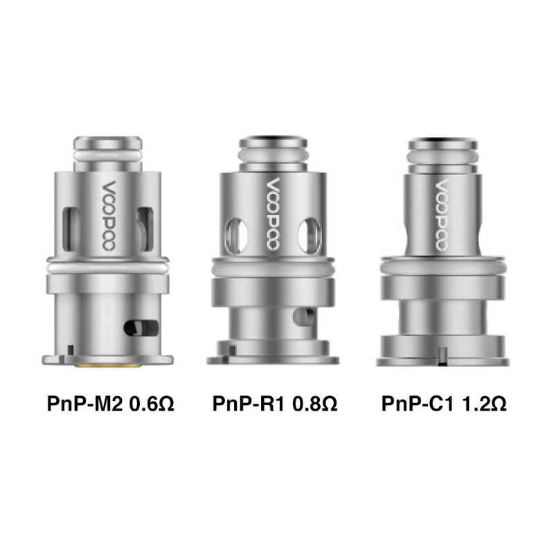 Voopoo PnP Replacement Coils 5pcs/pack para Drag Baby/Mini/2/S/X,VINCI Series Kit,Argus Pro,PnP 20/22,V.SUIT y también para los equipos de seguridad.